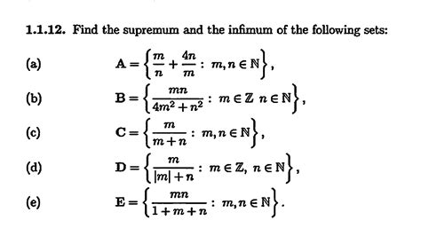 inf sup math.